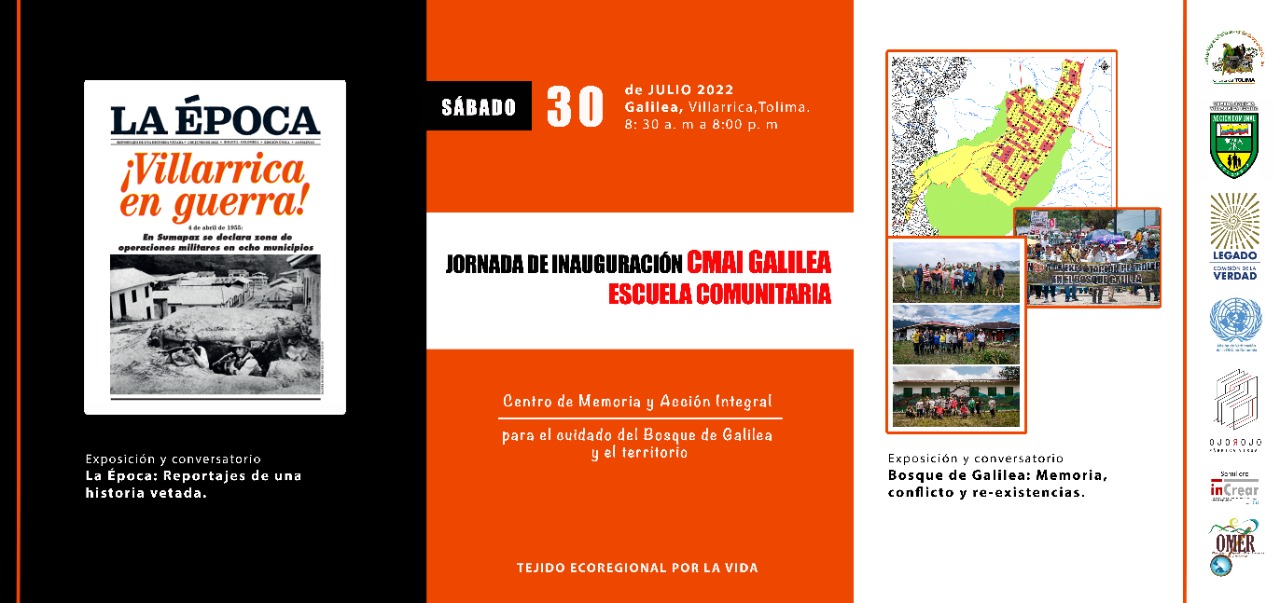 Invitación exposición periódico mural La época Villarica, Tolima