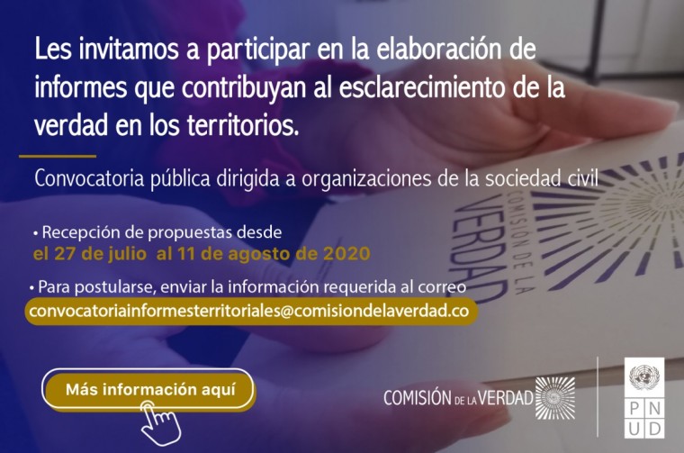 Convocatoria p&uacute;blica para organizaciones de la sociedad civil