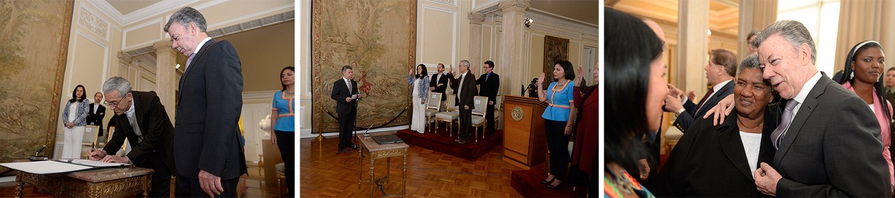 Los once comisionados de la verdad fueron posesionados por el Presidente Juan Manuel Santos