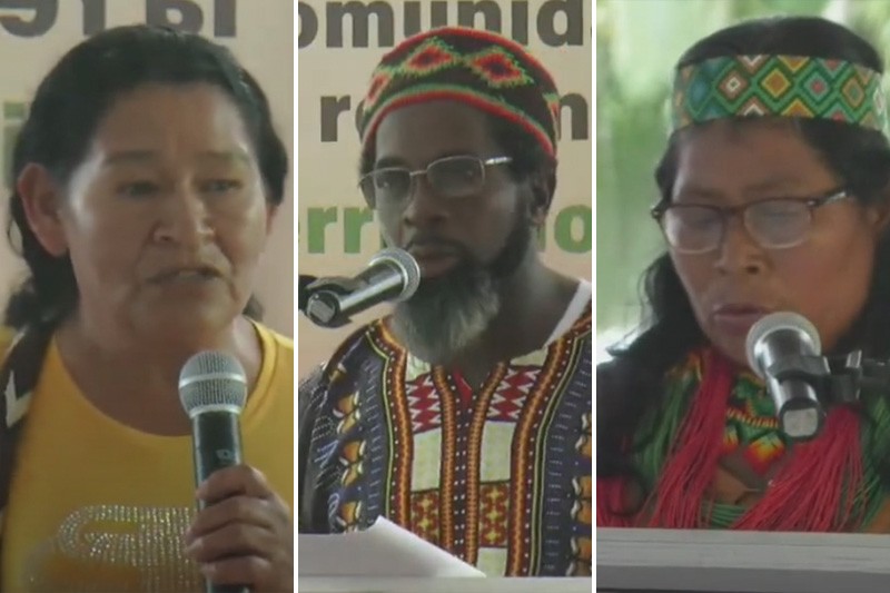 A lomo de mula, cruzando trochas, ríos y manglares, las comunidades del Naya llegaron para contar su verdad