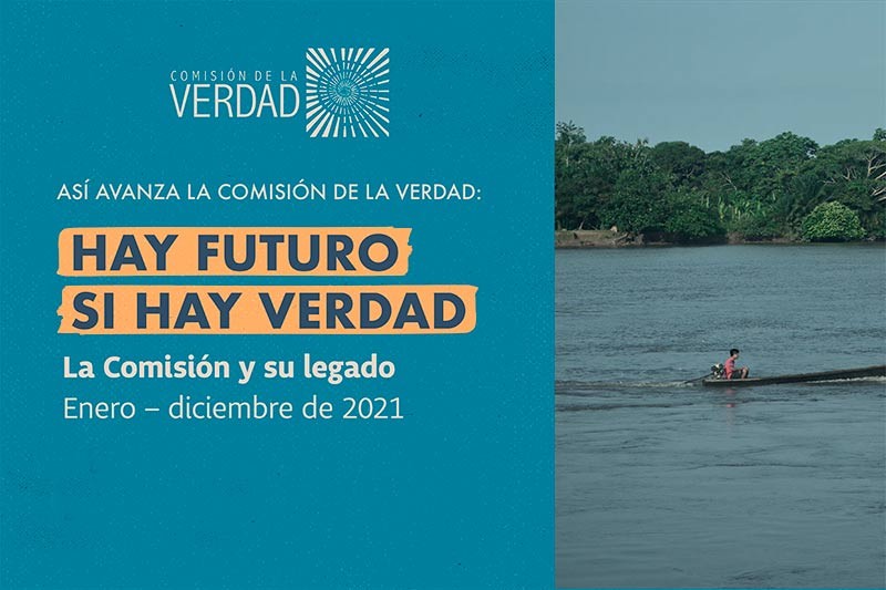Folleto de la rendici&oacute;n de cuentas del a&ntilde;o 2021 de la Comisi&oacute;n de la Verdad