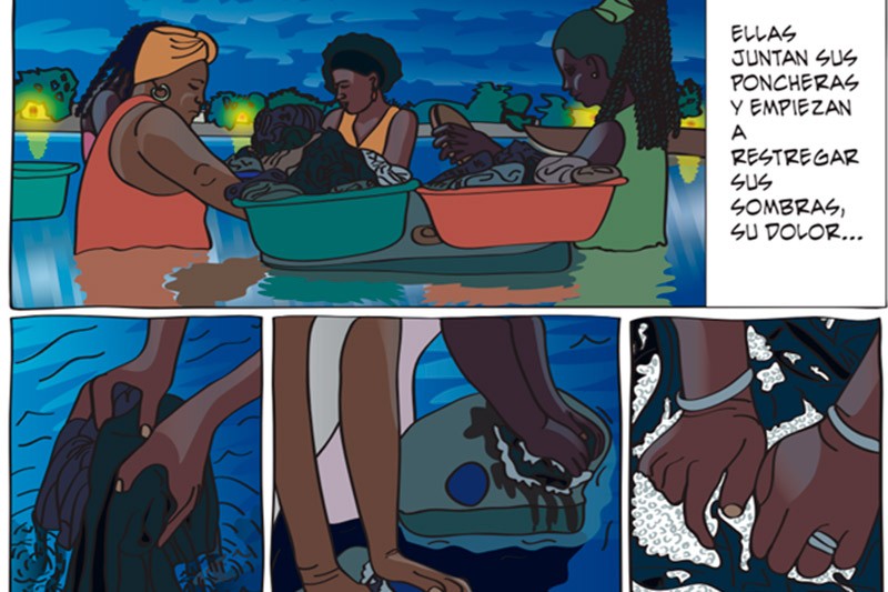 La hora de las lavanderas: una historia de sanaci&oacute;n contada en vi&ntilde;etas