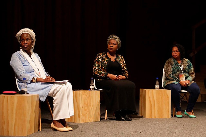 Aura Dalia Caicedo, Audes Stella Jim&eacute;nez y Danny Ram&iacute;rez.