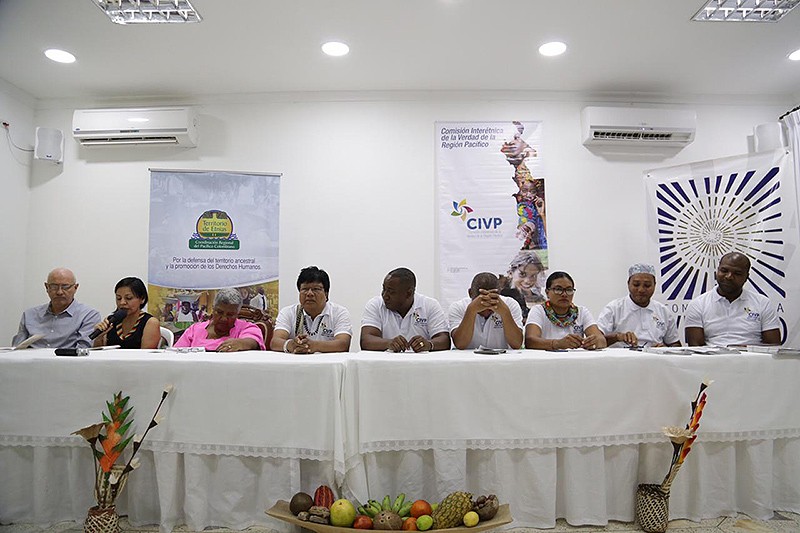 Representantes de la Comisi&oacute;n de la Verdad y la Comisi&oacute;n Inter&eacute;tnica de la Verdad del Pac&iacute;fico