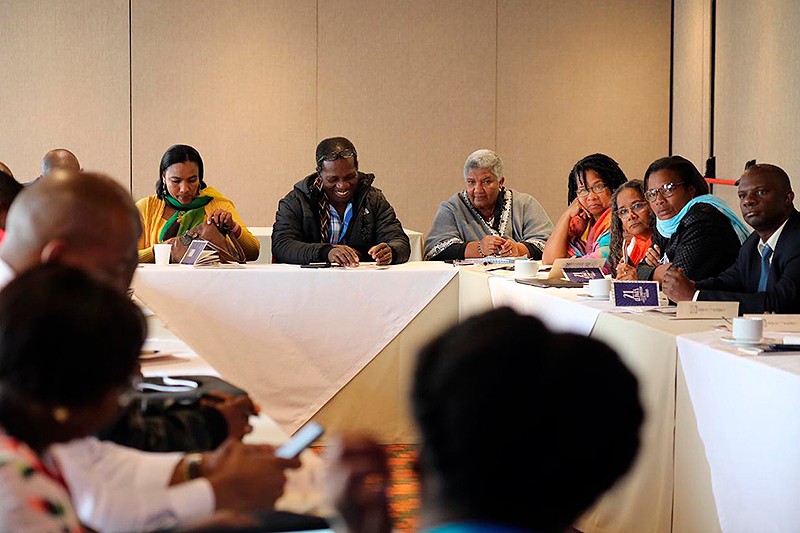La comisionada &Aacute;ngela Salazar en la Mesa de Trabajo Permanente con autoridades afrocolombianas, negras, raizales y palenqueras