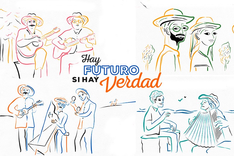 A ritmo de trovas, coplas y vallenato se narra &lsquo;Hay futuro si hay verdad&rsquo;