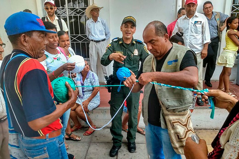 &ldquo;Hacemos esta trenza por la vida, la dignidad y para que la violencia no se vuelva a repetir&rdquo;