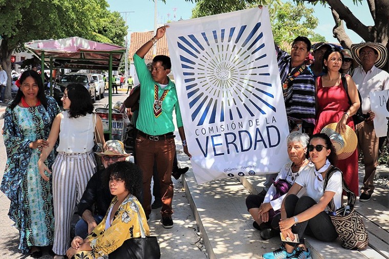 Autoridades ind&iacute;genas de la costa Caribe marcharon por los l&iacute;deres sociales