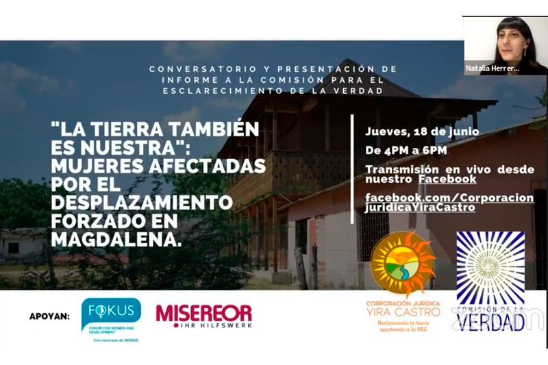 La tierra es nuestra: Mujeres v&iacute;ctimas de desplazamiento forzado en Magdalena