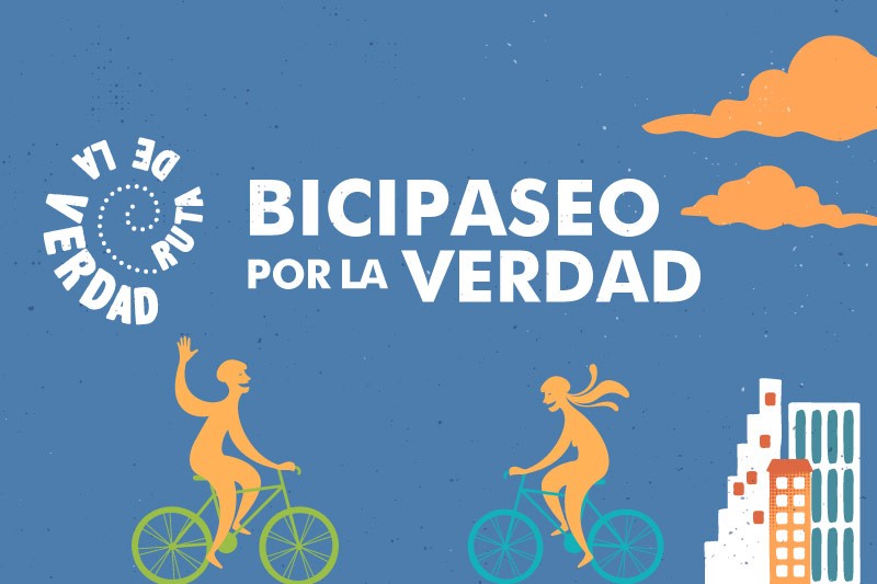 En bici, patines o caminando, vamos a darle la bienvenida a la  verdad en Colombia