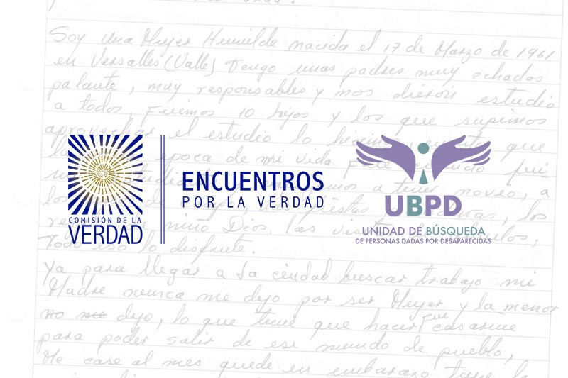 Cartas de mujeres buscadoras de familiares desaparecidos