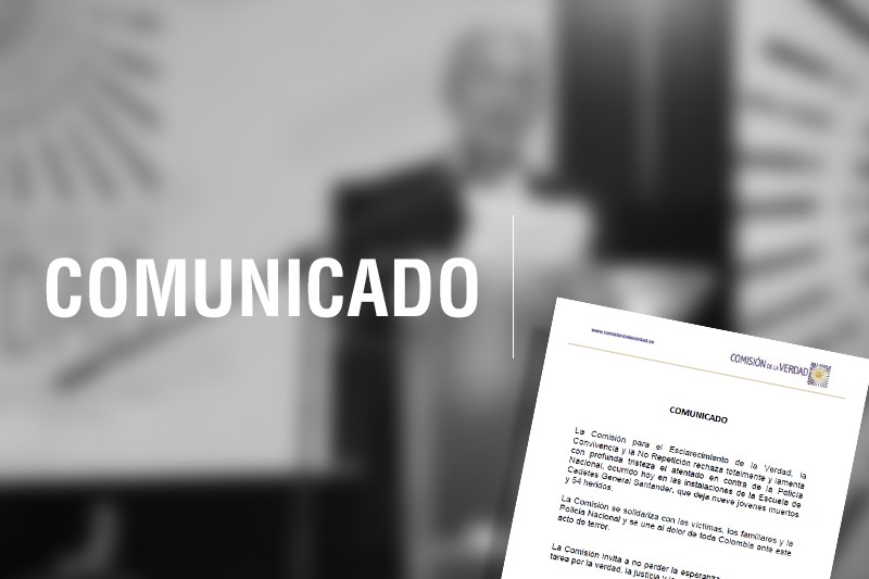 Comunicado sobre el atentado contra la Polic&iacute;a Nacional en la Escuela General Santander