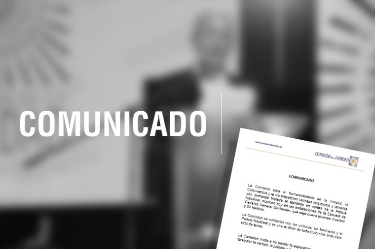 Comunicado sobre el atentado contra la Polic&iacute;a Nacional en la Escuela General Santander
