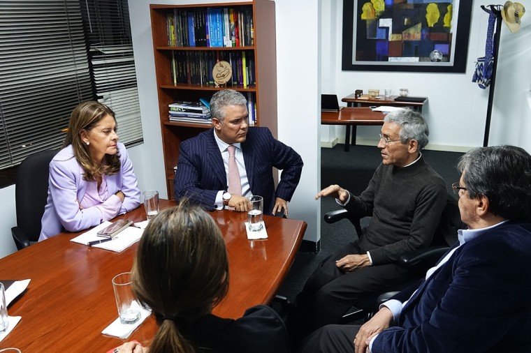 Palabras de Francisco de Roux durante la visita del presidente electo Iv&aacute;n Duque y la vicepresidenta Marta Luc&iacute;a Ram&iacute;rez