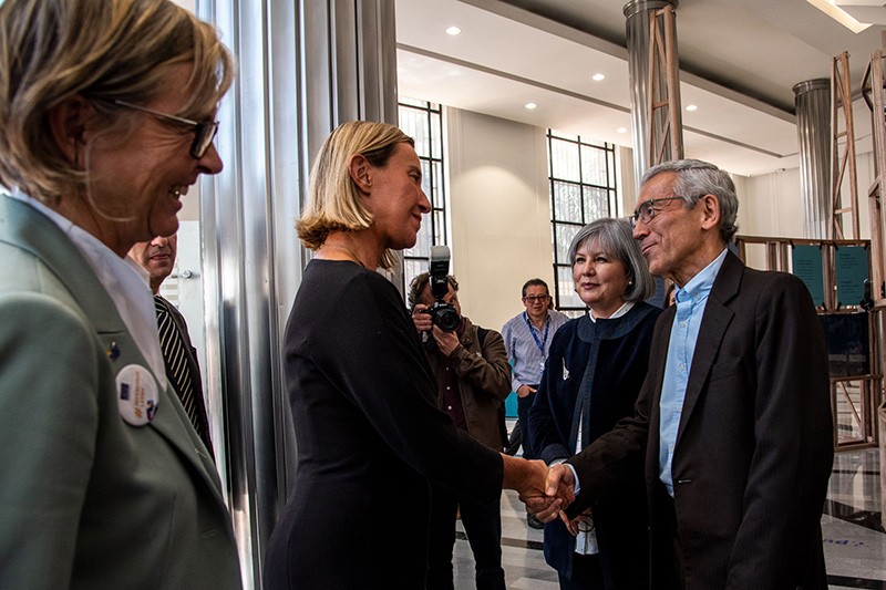 &ldquo;El proceso de paz sigue siendo el n&uacute;cleo del compromiso de la Uni&oacute;n Europea en Colombia&rdquo;: Federica Mogherini