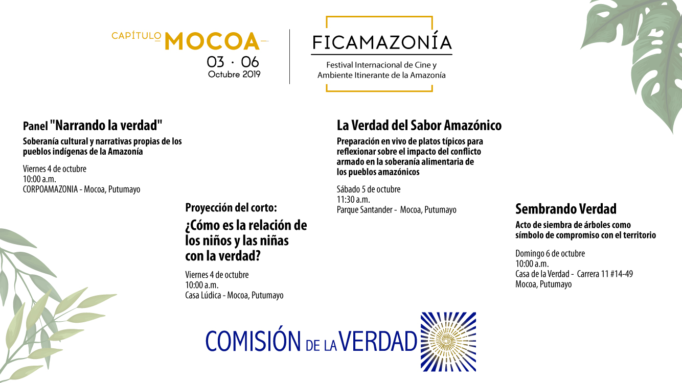 Con cine, siembra y cocina conversamos sobre la verdad en la Amazonia